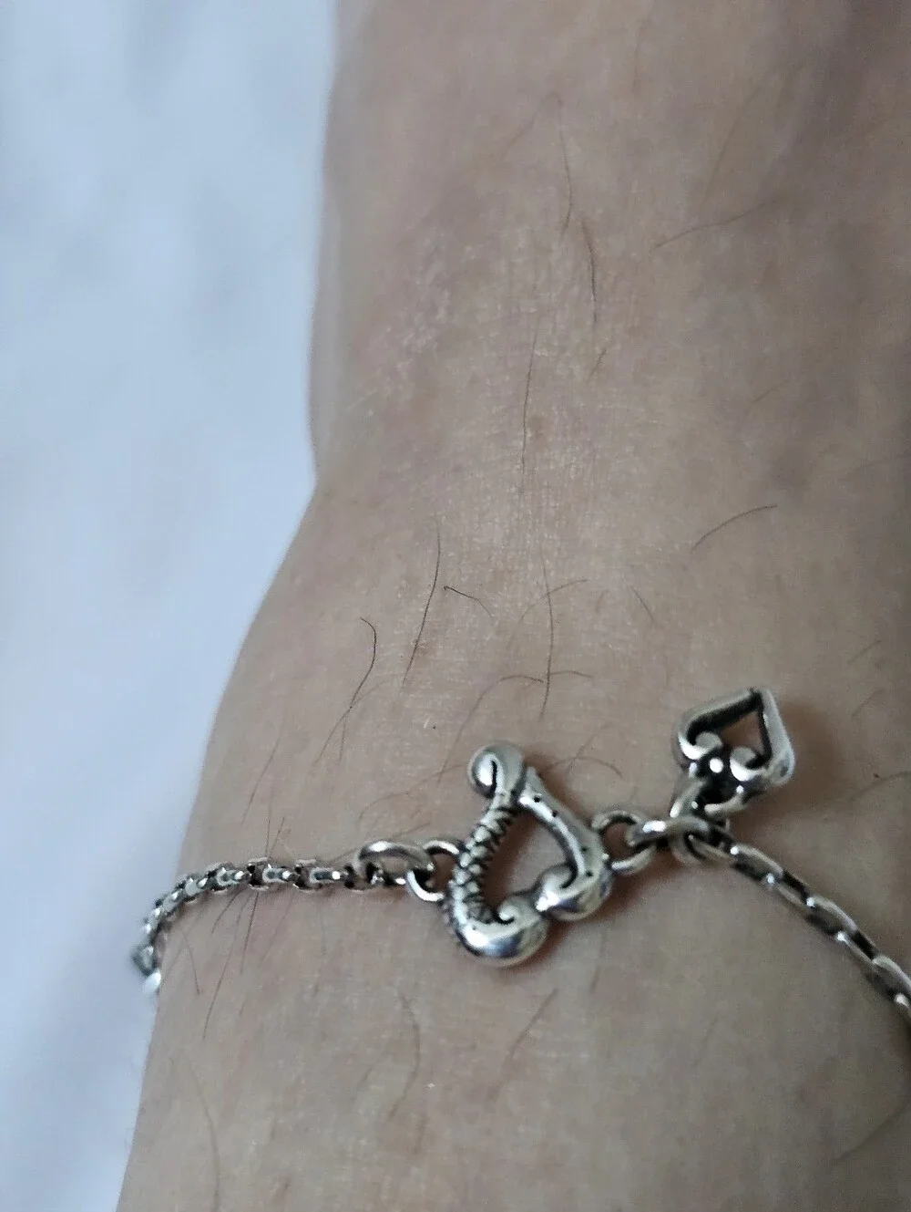 Brighton Tuscan Heart Anklet J90550 Silver Adjustable 9–10